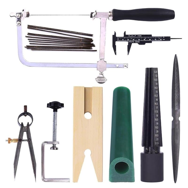 Geroosaty Kit D'Outils de Sculpture pour Bagues à, Moules à Tubes de Cire, Kit de Moulage de Cire, Scie à Bagues en Cire avec La