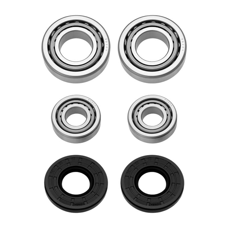ECSiNG Lot de 2 Roulements de Roue 30203 30205 Roulements 25x52x7mm Bague d'étanchéité Compatible avec ALKO Essieu sans Frein Ju