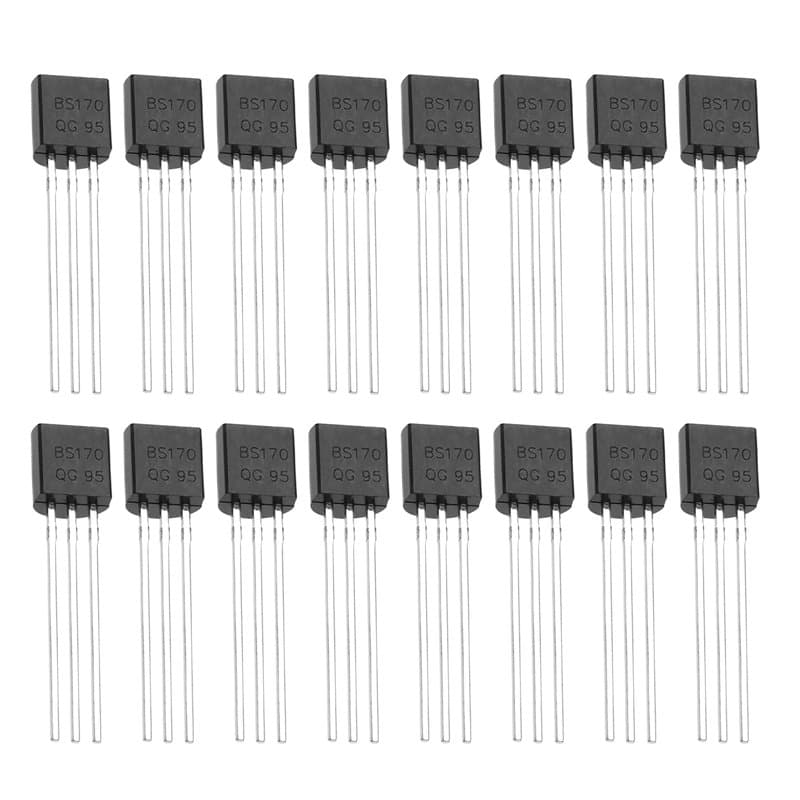 eMagTech Lot de 50 transistors de rechange Mosfet BS170 - Rectifieur à canal N - Tubes à effet de champ N - Accessoires pour pro