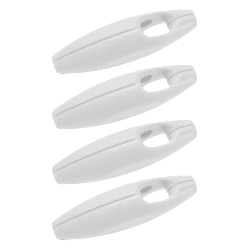 ECSiNG Lot de 4 poids de chaîne pour store enrouleur - Corde blanche - Accessoires de fenêtre - Poignée de chaîne pour stores ro