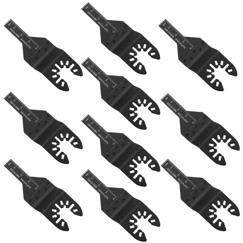 LT Easiyl 10 Pièces 90x10mm de Large Lames Multi-outils Oscillantes Jeu de Lames de Scie à Bois Compatible avec Dewalt Compatibl