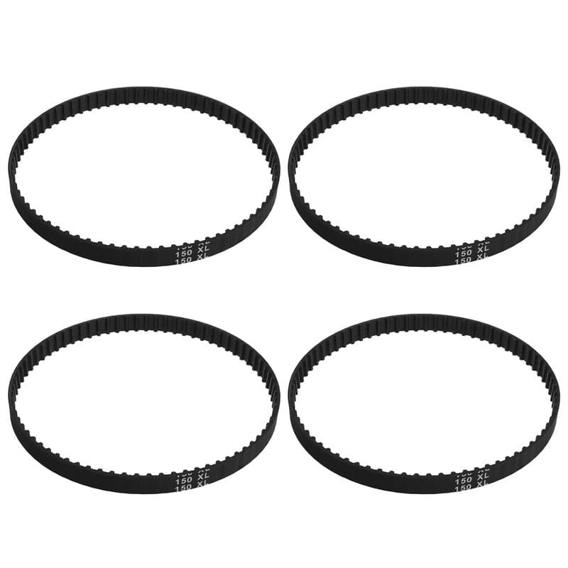 SG Store 4pcs Courroie de Distribution 150XL037 Remplacement Courroie d'entraînement en Caoutchouc 75 Dents Noir Courroie Dentée