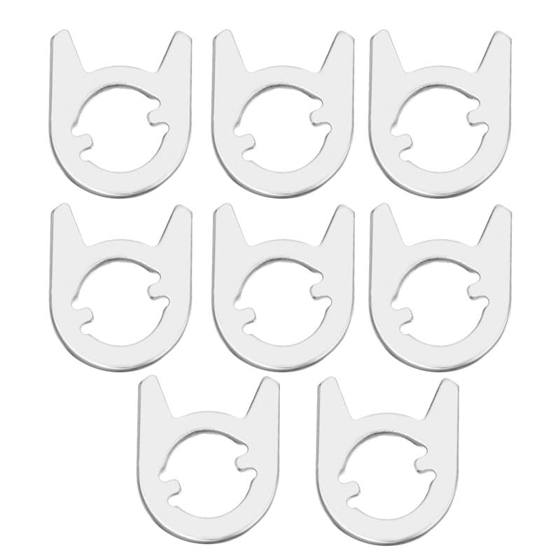 SG Store Lot de 8 rondelles de rechange pour serrure de porte, plaque de localisation de ressort pour réparer les poignées de po