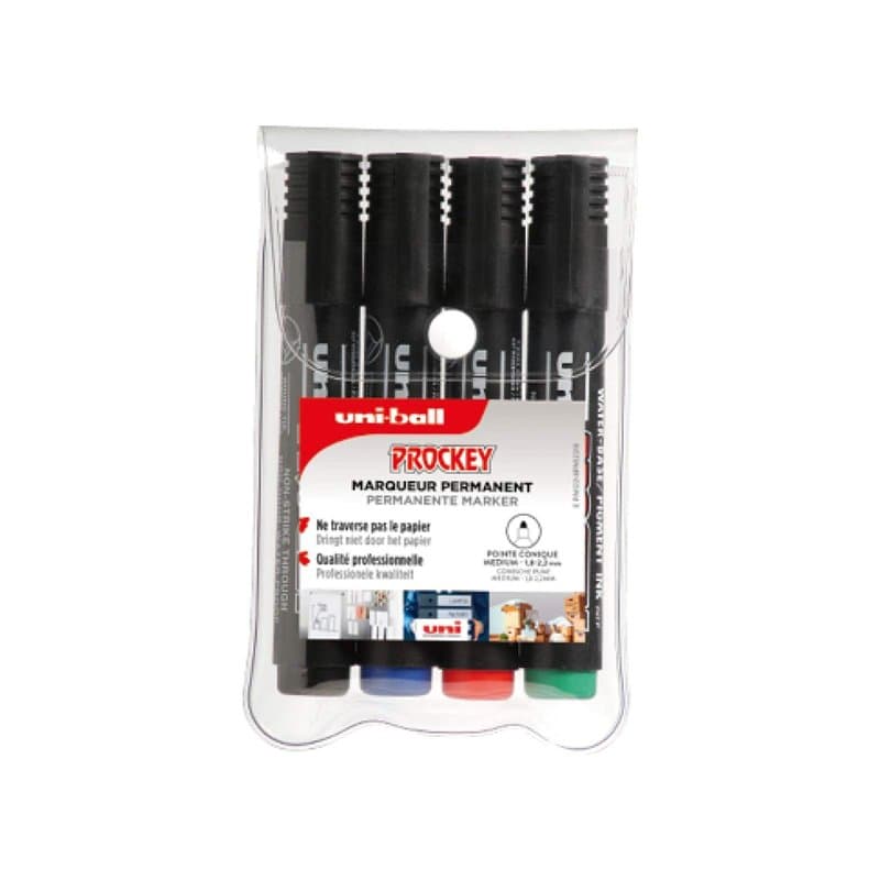 Uni Ball - Uni Mitsubishi Pencil - Marqueur Permanent Inodore Uni Prockey PM122 - Multisupport, multifonction - Base Eau, Sans O