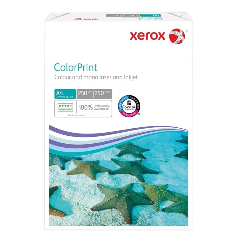 Xerox Colorprint 003R95414 Lot de 250 feuilles de papier pour imprimante laser couleur, blanc, 250 g/m², format A4, FSC Mix Cred