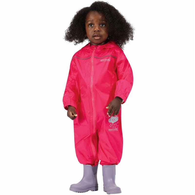 Combinaison Imperméable Enfant Regatta Puddle IV - Rose Jem