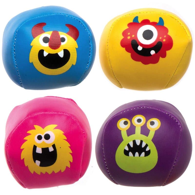 Baker Ross AX273 Mini Balles Souples Monstres - Paquet De 6, Balles Rebondissantes pour Enfants, Idéales pour Les Sacs De Fête E