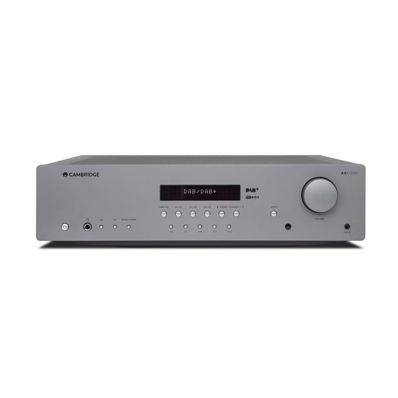 Cambridge Audio AXR100D - Récepteur Hi-FI stéréo séparé de 100 Watts avec étage Phono intégré, Radio Dab/FM et Bluetooth 5.0 - G