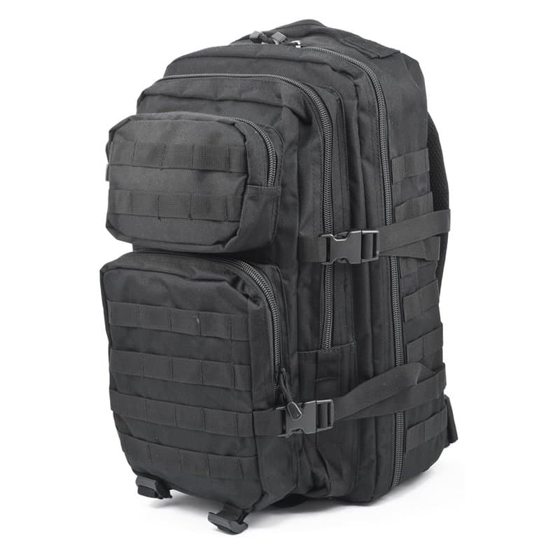 Mil-Tec Military Army Patrol Molle Assault Pack Tactical Combat Rucksack Backpack Bag 36L Black