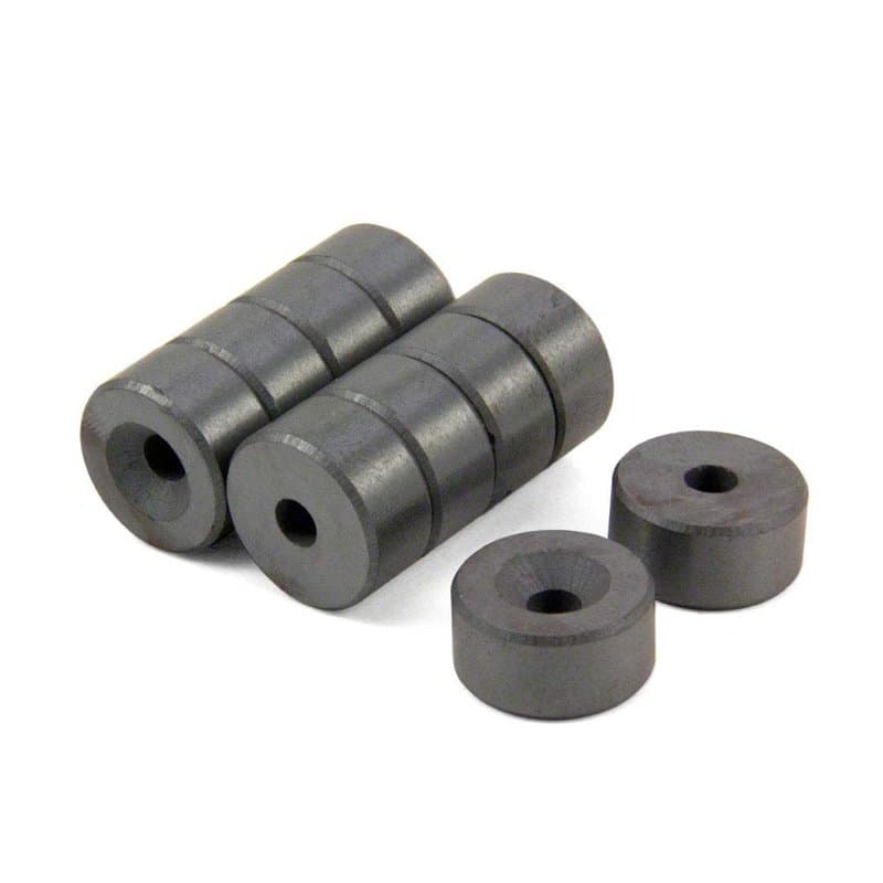 Aimant de Ferrite Pour Les Arts, L'Artisanat, la Science et Le Bricolage - 20mm dia x 10mm D'Épaisseur x 5,2mm C
