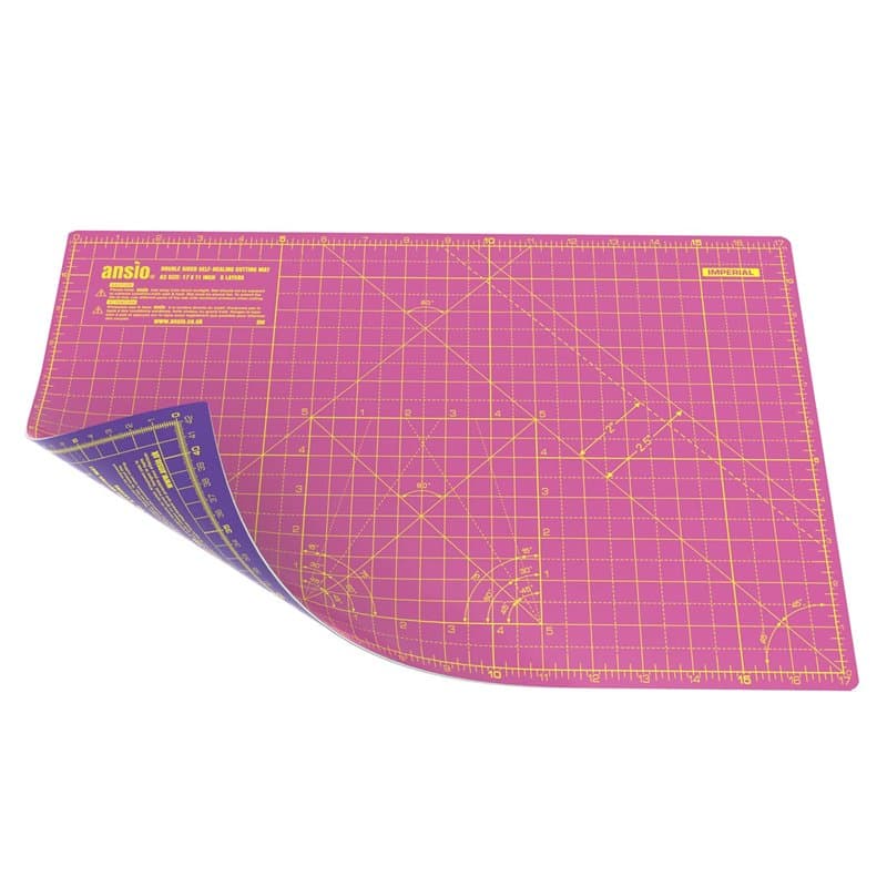 ANSIO Tapis de Coupe Auto-cicatrisant A3 Double Face 5 Couches - Quilting, Couture, Scrapbooking, Tissu & Papercraft - Imperial/