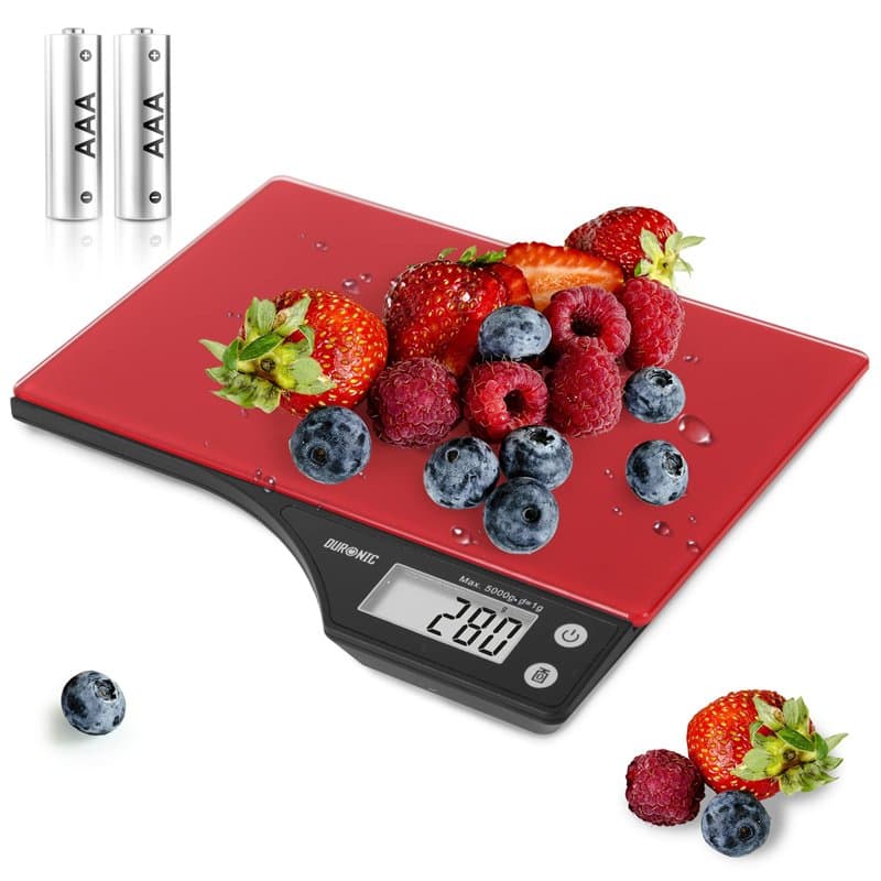 Duronic KS350 Balance de Cuisine d'une capacité de 5 kg | Précision à 1 g | Affichage numérique | Fonction d'ajout de poids TARE