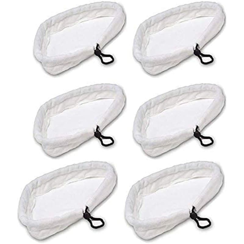 Malayas-Lot de 6 Chiffons en Microfibre Pads de Nettoyage Universel Compatible avec d'autres Balais Vapeur Pièces de rechange de