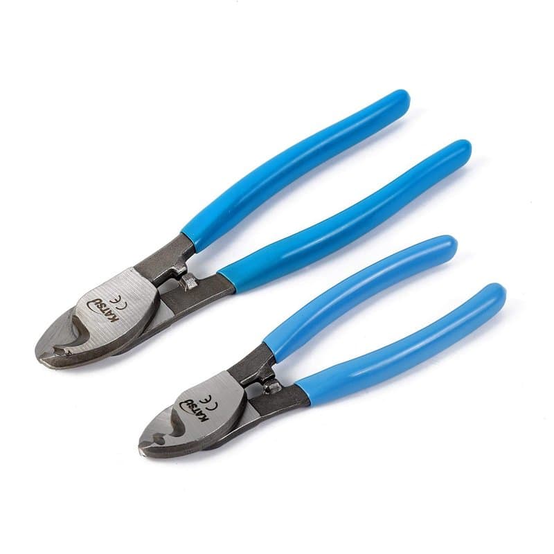 KATSU Pinces Coupe-Câbles Coupe Câbles à Dénuder 150mm (6") + 210mm (8"), Pince Coupante Robuste pour Fils de Cuivre en Aluminiu