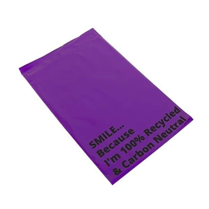 Sacs postaux en polyéthylène avec fermeture adhésive pour emballage d'enveloppes postales Violet 63,5 x 45,7 cm