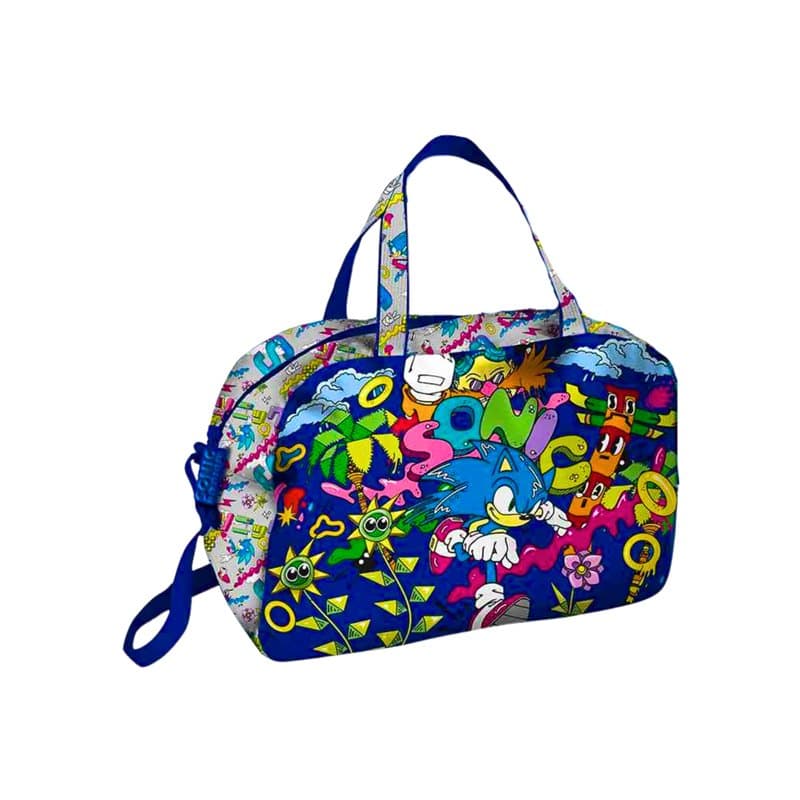 Sonic The Hedgehog Sac de Sport, Sac à Bagages pour Garçons, Accessoires Cadeaux pour Enfants