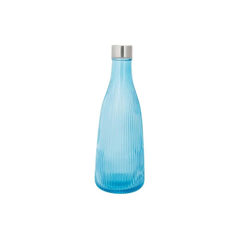 Cosy & Trendy Bouteille en verre Atla, 1L, Azure Blue-avec bouchon