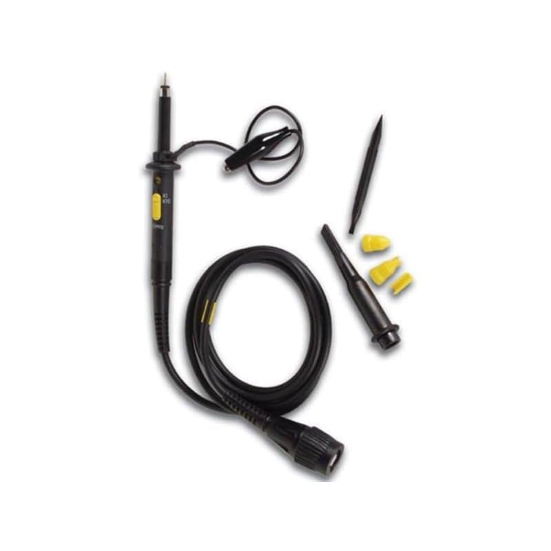 Velleman Sonde de test avec tête d'oscilloscope, isolée, 600 V, 60 MHz, câble de 1.2 m avec connecteur BNC standard, noir