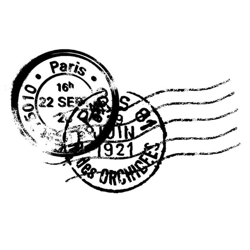 Artemio Cachet Postal Tampon, Bois, Noir, 4,5 x 2,5 x 5,6 cm ARTHE458