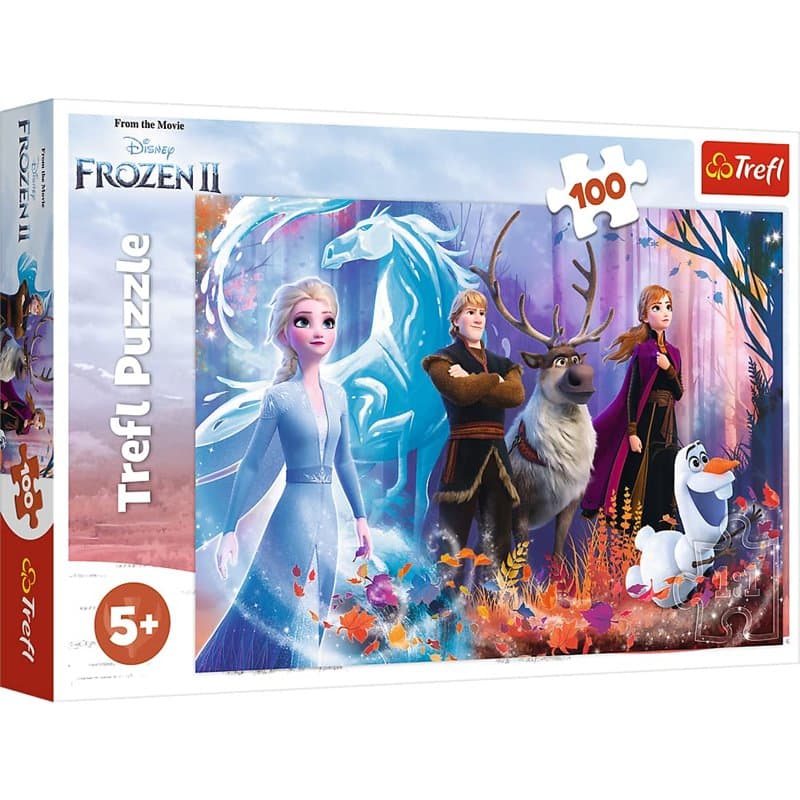 Trefl Frozen 100 Pièces pour Enfants à partir de 5 Ans Puzzle, 16366, Magie de la Reine des Neiges Disney La Reine des Neiges 2