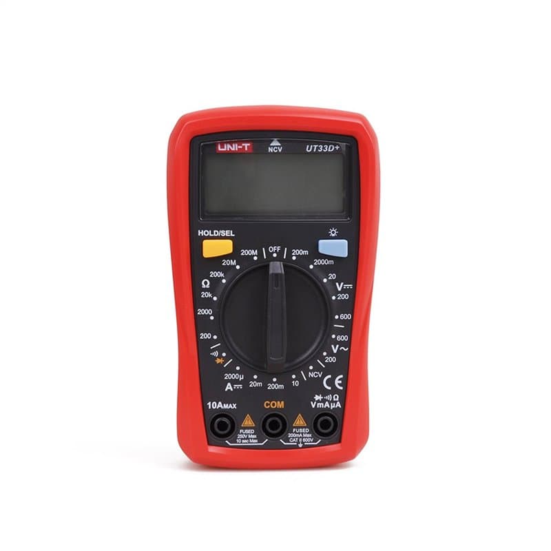 UNI-T Multimètre UT33D+ Écran LCD numérique petite taille