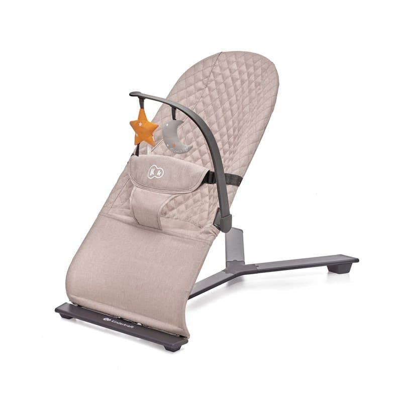 Kinderkraft MIMI Transat bébé, Balancelle de La Naissance à 9 Mois, Dossier réglable sur 3 niveaux, Pliable à plat, Facile à tra