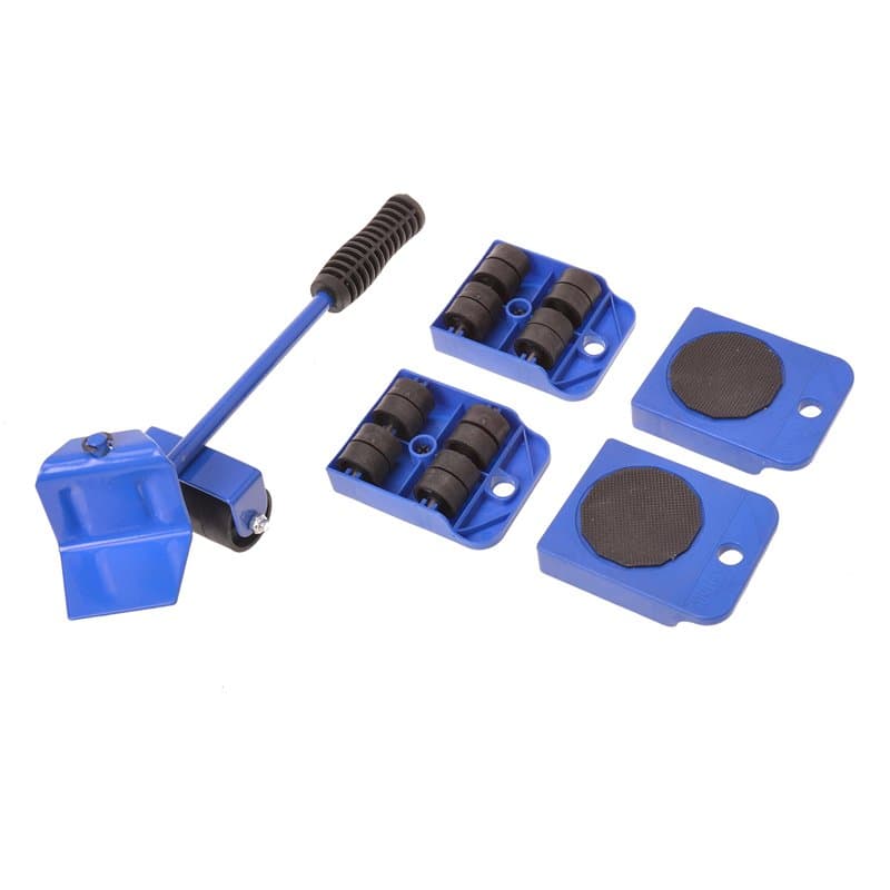 Aqbau® Kit de transport de meubles 5 pièces – Lève-meuble universel & scooter – Charge maximale 150 kg, dessous de meuble – Idéa