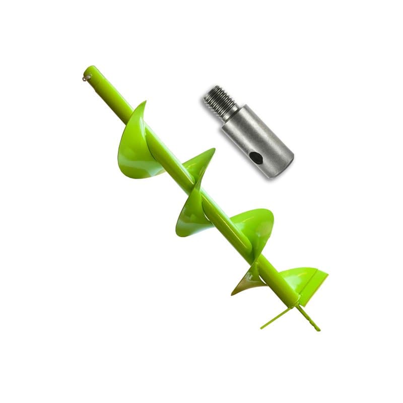 WERHE Tarières pour machines de forage avec adaptateur M14 ⌀200 mm, longueur 80cm - Tarières pour puits, plantation d'arbres, ta