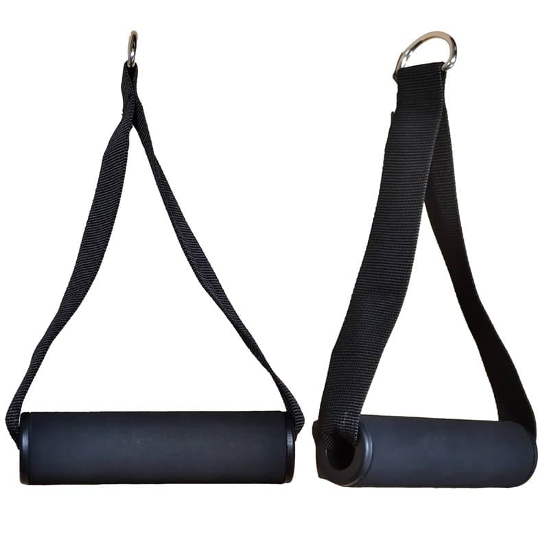 MuscleForge® Poignée de Tirage pour Poulie, 2 pcs, Sangle en Nylon pour l'exercice de Triceps et Biceps Musculation - Bandes de