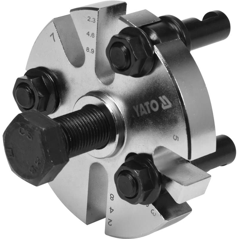 YATO Kit d'extracteur de Roue dentée Universel Professionnel | 60-90 mm | CRV | 3 Bras | Extracteur de Roue d'arbre à cames