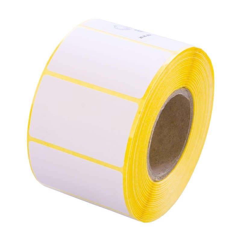 MD Labels Lot de 1000 étiquettes thermiques blanches sur rouleau – 50 x 30 mm – Manches de 40 mm