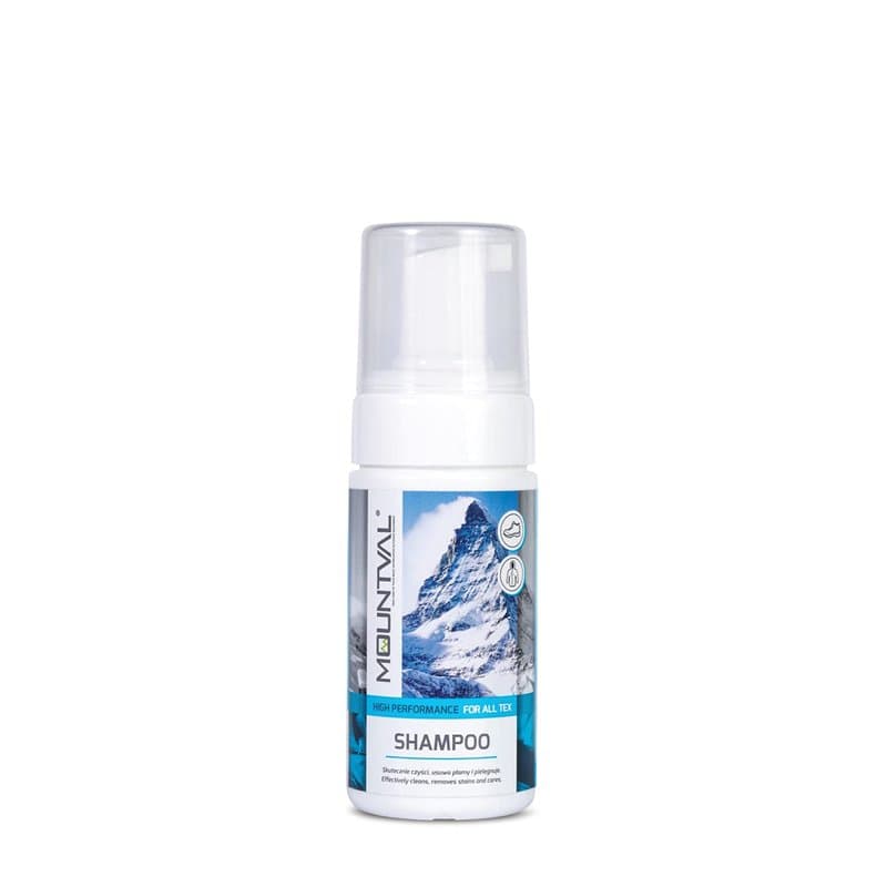 Mountval Shampoo, Mousse Nettoyante pour Vêtements et Accessoires de Sport et Randonnée, Produit Lavant pour Articles Étanches