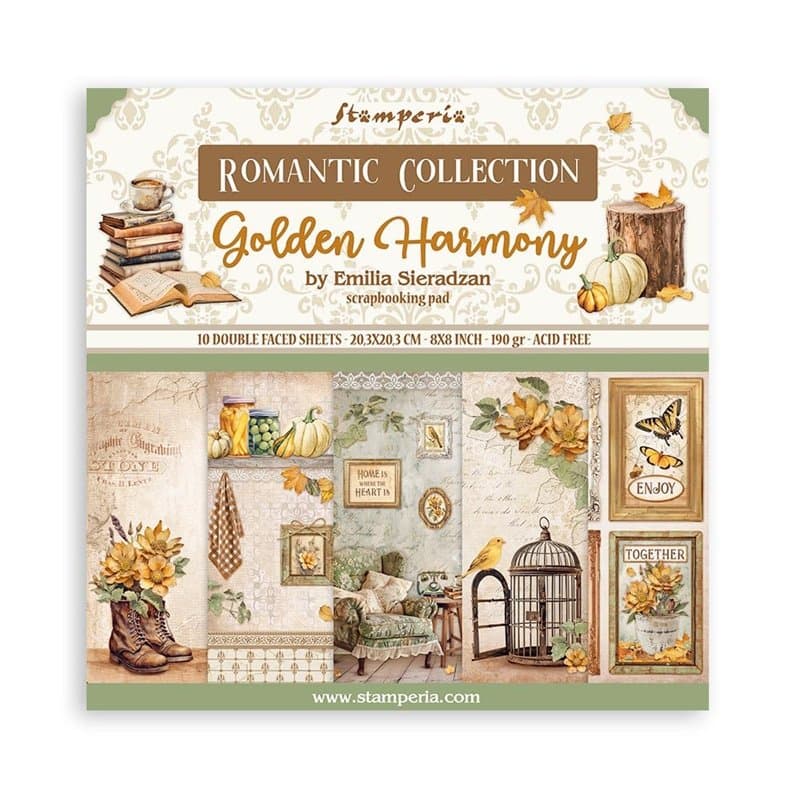 Stamperia - Papier de scrapbooking pour scrapbooking, albums, fabrication de cartes, bullet journaling et plus, sans acide, doub