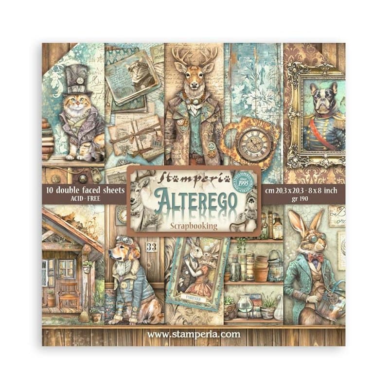 Stamperia - Papier de scrapbooking pour scrapbooking, albums, fabrication de cartes, bullet journaling et plus, sans acide, doub