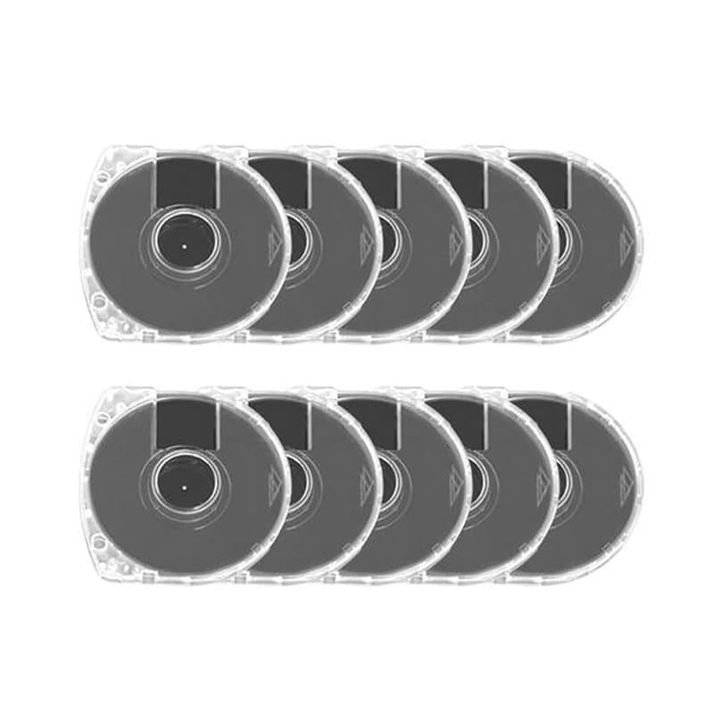 Meijunter 10 pièces Umd Boîtier de Coque de Disque de Jeu, Boîtiers de Rangement à Coque Transparente de Remplacement Compatible