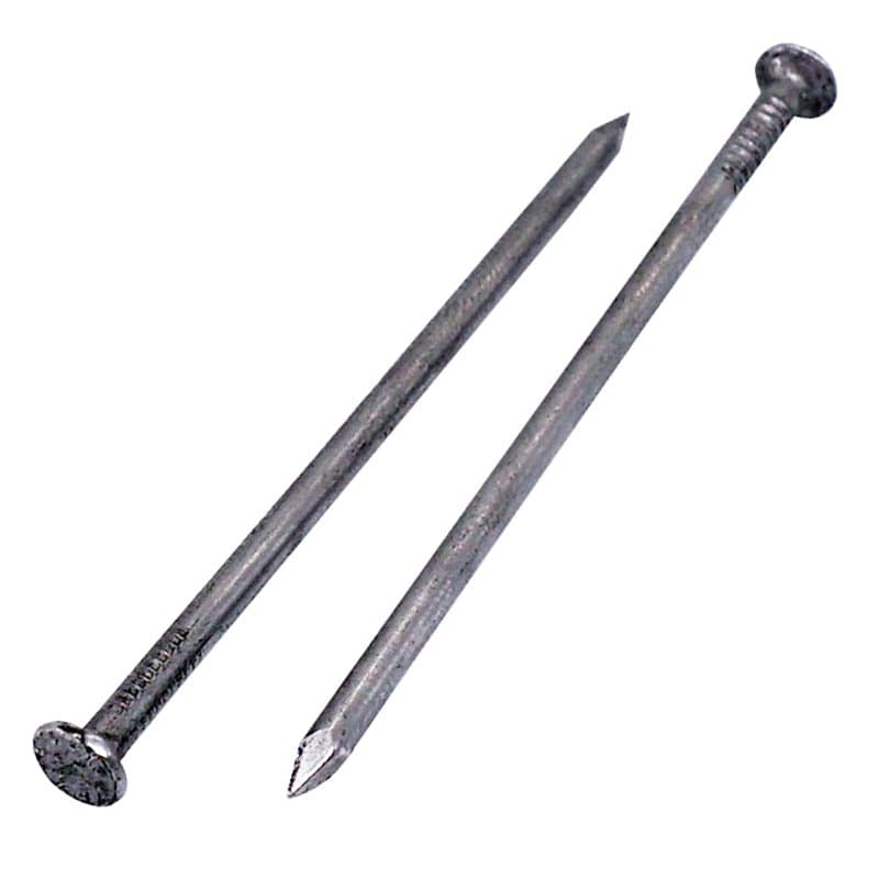 Lot de 400 clous de construction en acier 2,0 x 50 mm, tête ronde plate, clous en fil lumineux commun, travail du bois (400, 2,0