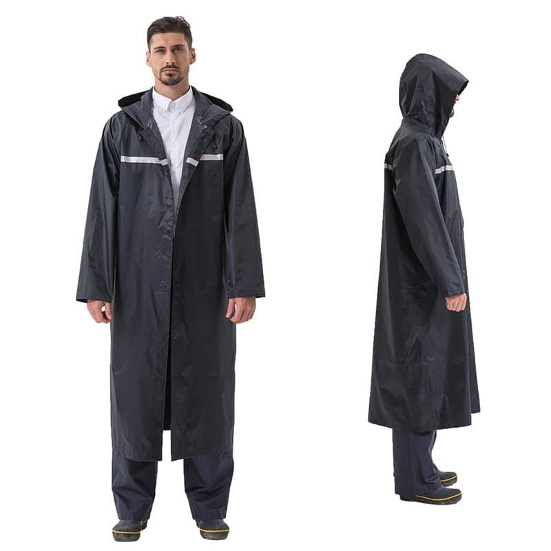 Pahajim Poncho de Pluie Réutilisable Vêtements Imperméables,Longs,Réfléchissants et Respirants Vêtements de Pluie Pour Femmes Ho