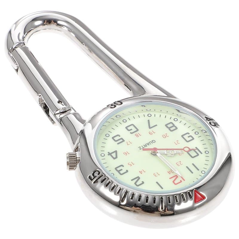 ULTECHNOVO Montre Numérique De Sport à Clipser, Montre à Mousqueton pour Sac à Dos, Montre De Poche à Clip Phosphorescent pour M