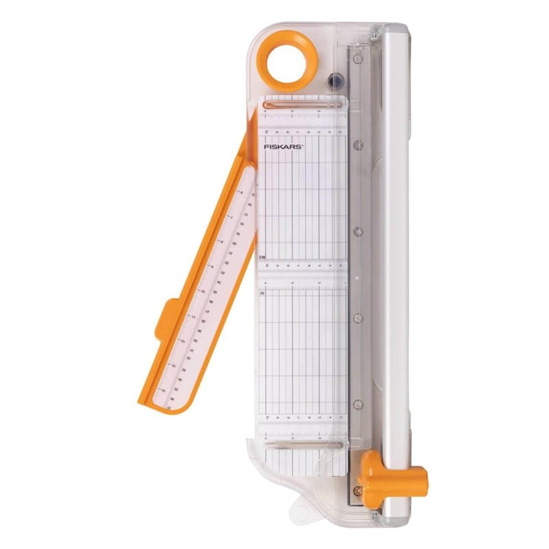 Fiskars Massicot Bypass multi-matériaux en rouleau, 30 cm / A4, Massicot pour matériaux épais comme le vinyle, le cuir, l'agglom