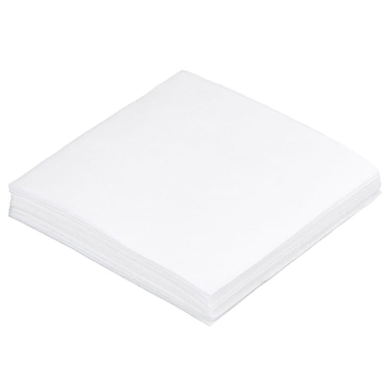 KLS Sachet de 50 lingettes en papier anti-statique, anti peluches, anti poussière,10 x 10 cm, outils en fibre optique
