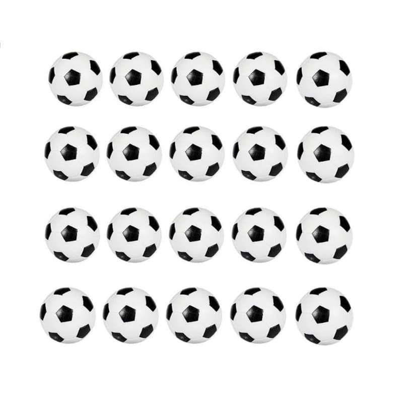 JZK 20PCS 32mm Balles de Table Baby Foot en Plastique Accessoires Table Football pour des Enfants et des Adultes faveurs de fête
