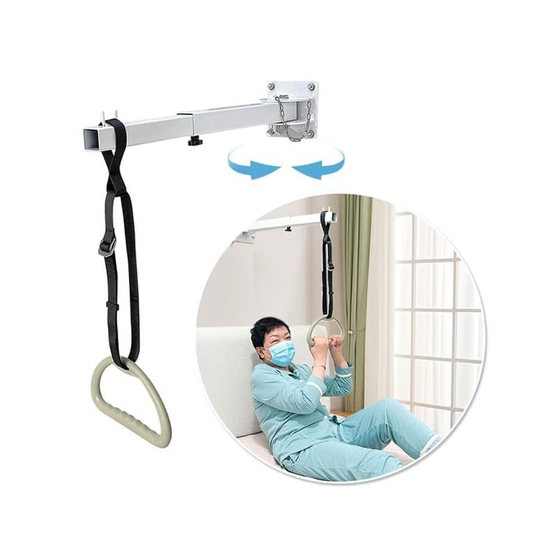 NEPPT Barres de lit en trapèze pour lit de personnes âgées, aide à la traction, barres de lit médicales pour sortir du lit d'hôp