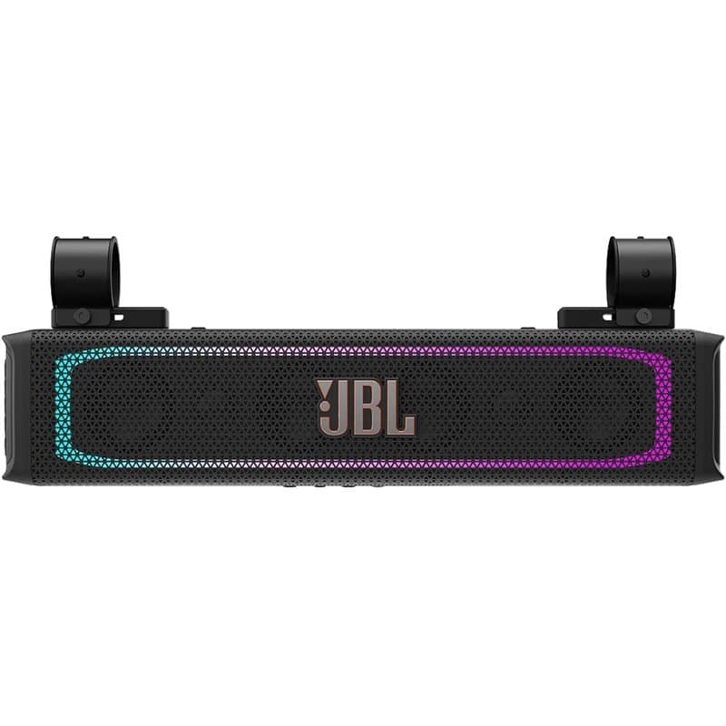 JBL RallyBar Barre de Son Bluetooth Universelle d'extérieur de 21" pour véhicules et Bateaux avec 8 Haut-parleurs étanches, ampl