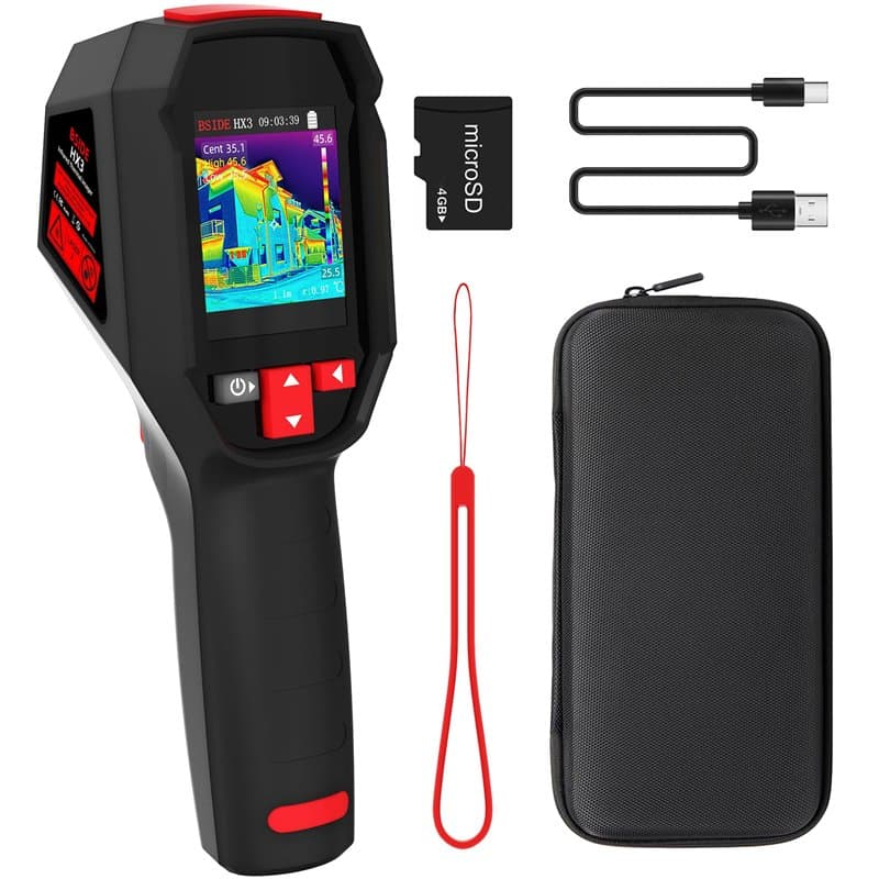 BSIDE HX3 Caméra Thermique Portable 240x240 Résolution Imageur Thermique Infrarouge 25Hz Taux de Rafraîchissement -20°C à 550°C