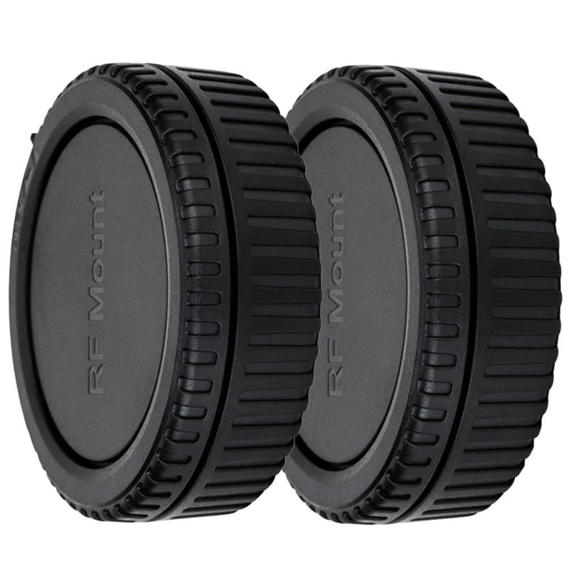 (2 Pack) JJC Bouchon de Protection Frontal + Protège-Objectif Arrière pour Canon EOS R Ra RP R3 R5 R5c R6 R6II R7 R8 R10 R50 R10