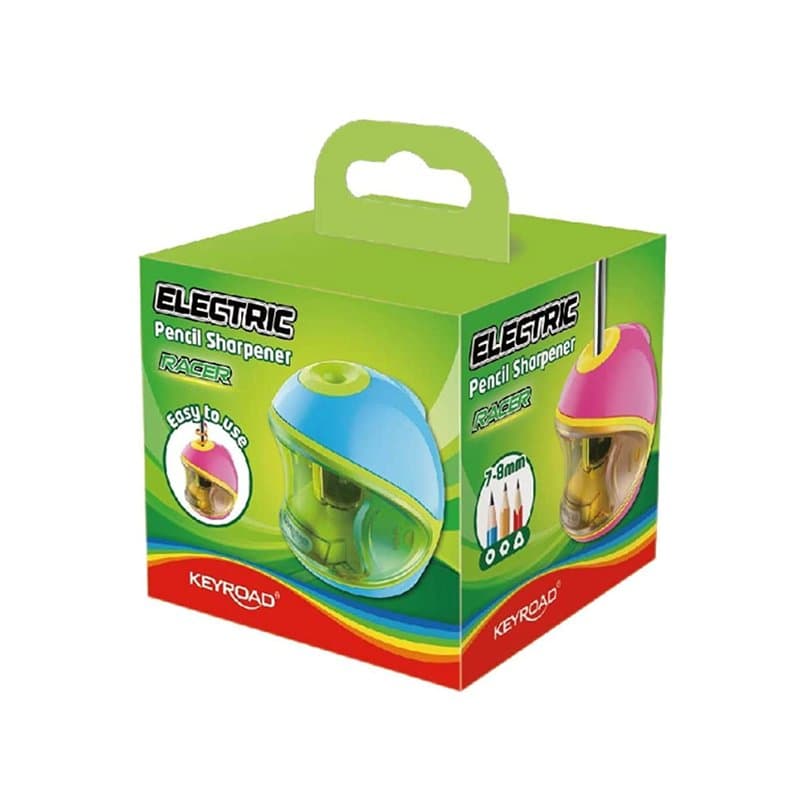 Keyroad Taille-crayon électrique Aiguiseur avec taille-boîte électrique, 1 pièce, pour la maternelle, l'école maternelle et l'éc
