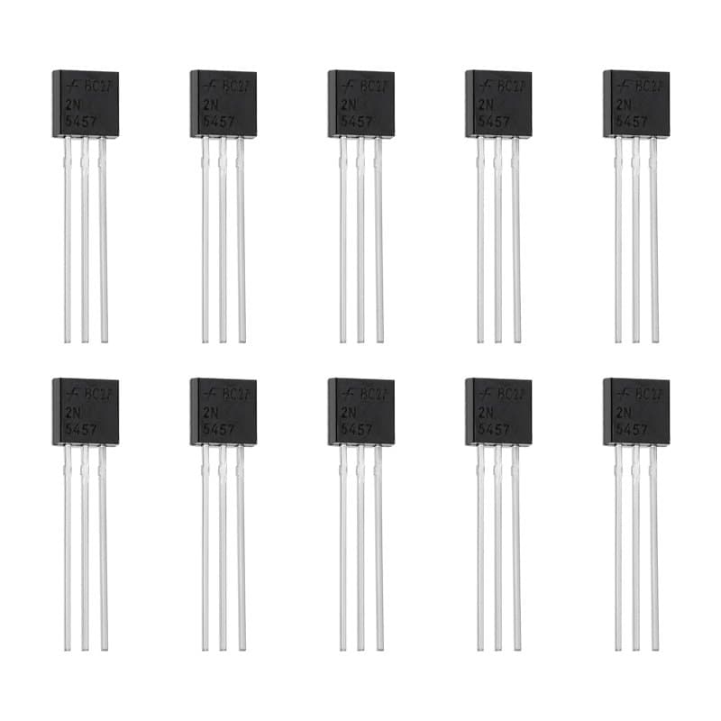 Be In Your Mind Lot de 10 transistors à canal N 2N5457 5457 JFET à 3 bornes pour commutation analogique