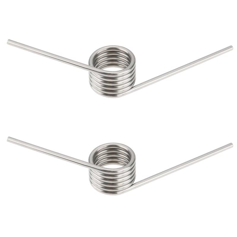 Be In Your Mind 2pcs Ressorts de Torsion à Double Jambe en Acier Inoxydable 5,5 Spires Ressort Gauche Diamètre de Fil de 1,8 Mm