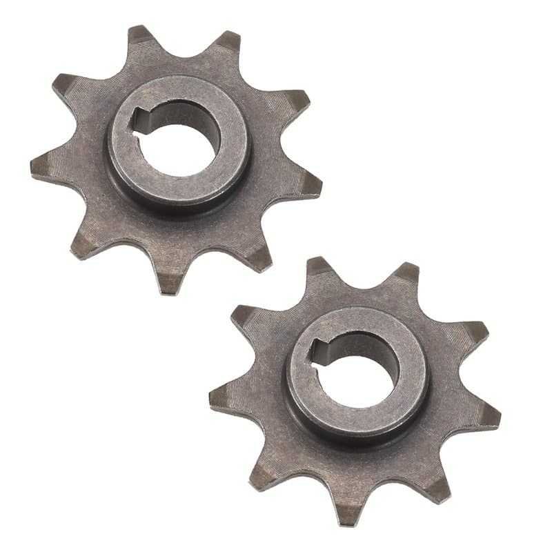 Create idea Lot de 2 pignons à 9 dents pour chaîne de vélo - Pignon de pignon électrique - Moteur de pignon synchrone pour moteu