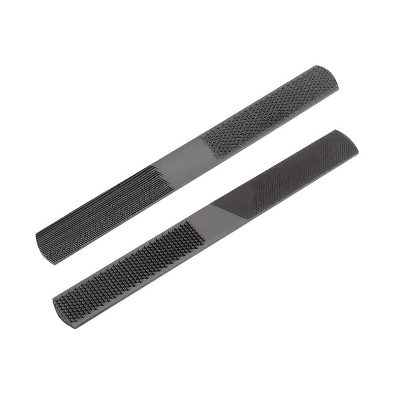 The Lord of the Tools 2pcs 200mm Lime Multifonction 4-en-1 Limes à Bois en Acier à Haute Teneur en Carbone Lime à Râpe de Sculpt